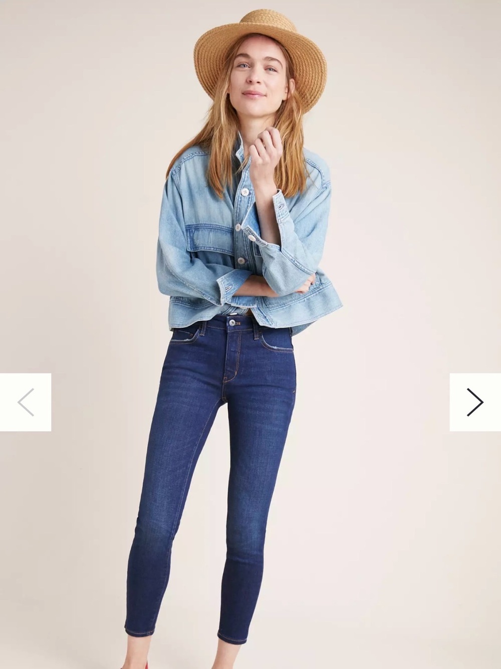 RARE Pilcro High-Rise Skinny Ankle Jeans